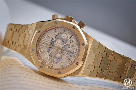 audemars piguet royal oak chronograph 26320 yellow gold|audemars piguet royal oak prices.